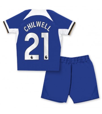 Chelsea Ben Chilwell #21 Replika Babytøj Hjemmebanesæt Børn 2023-24 Kortærmet (+ Korte bukser)